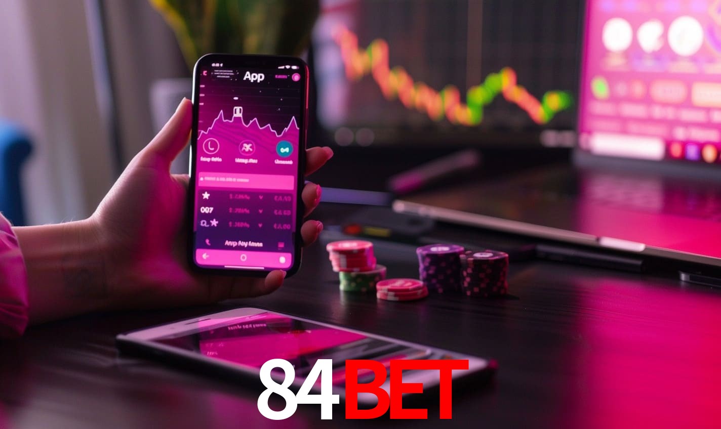 Comparação APP mobile vs versão web da 84BET